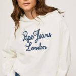 žene mousse pamučni džemper s izvezenim logotipom Pepe Jeans JZ8H269
