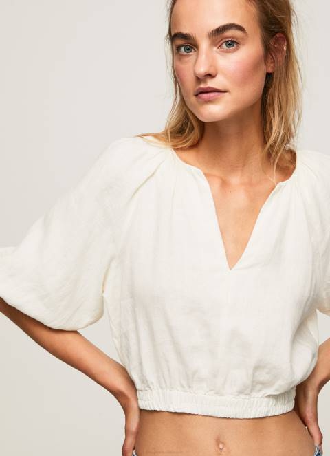 zene_mousse_skraceni_top_s_v_izrezom_pepe_jeans_jz8h354.jpg žene mousse skraćeni top s v-izrezom Pepe Jeans JZ8H354 - Slika 1