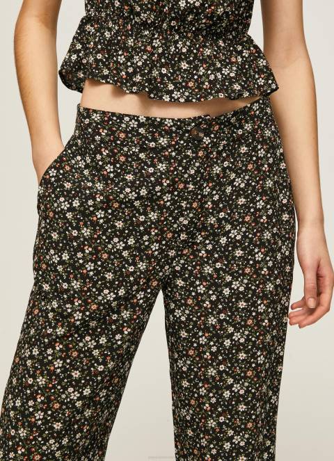 žene multi široke hlače s cvjetnim uzorkom Pepe Jeans JZ8H292 - Slika 3