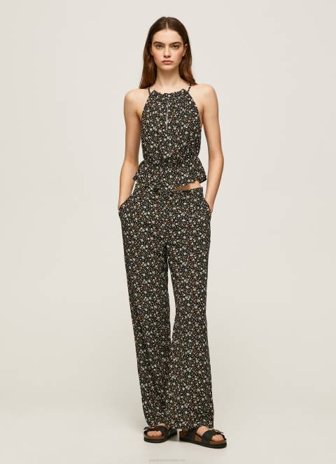 zene_multi_siroke_hlace_s_cvjetnim_uzorkom_pepe_jeans_jz8h292.jpg žene multi široke hlače s cvjetnim uzorkom Pepe Jeans JZ8H292 - Slika 1