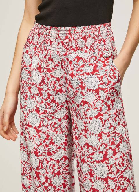 žene multi široke hlače s cvjetnim uzorkom Pepe Jeans JZ8H304 - Slika 3
