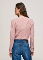 žene mutno ružičasta kardigan s otvorenim v izrezom Pepe Jeans JZ8H248 - Slika 3
