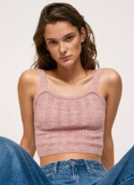 žene mutno ružičasta vrh pletenih naramenica Pepe Jeans JZ8H247