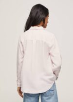 žene nježno ružičasta prugasta majica regularnog kroja Pepe Jeans JZ8H332 - Slika 4