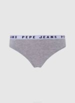 žene sivi lapor klasične tange s otisnutim logom Pepe Jeans JZ8H568