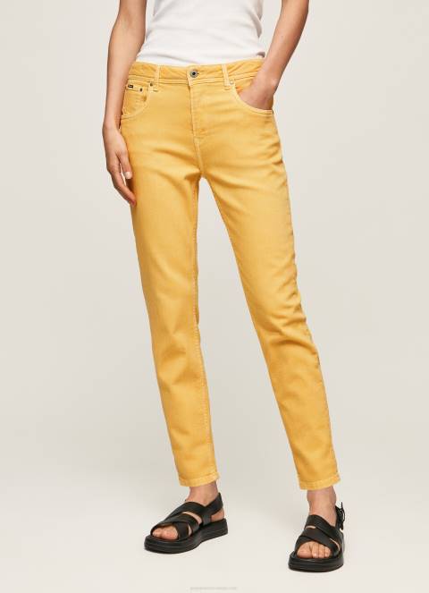 žene sjaj hlače opuštenog kroja s 5 džepova Pepe Jeans JZ8H317 - Slika 2