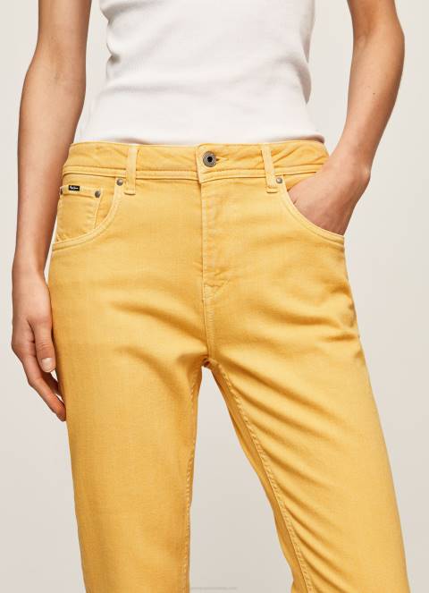 žene sjaj hlače opuštenog kroja s 5 džepova Pepe Jeans JZ8H317 - Slika 3