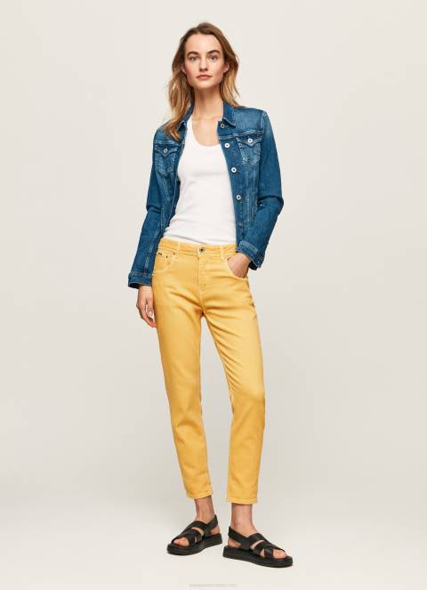zene_sjaj_hlace_opustenog_kroja_s_5_dzepova_pepe_jeans_jz8h317.jpg žene sjaj hlače opuštenog kroja s 5 džepova Pepe Jeans JZ8H317 - Slika 1