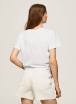 žene studio crvena pamučna majica s cvjetnim printom Pepe Jeans JZ8H380 - Slika 4
