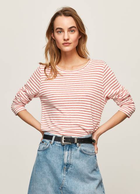 zene_studio_crvena_prugasta_majica_dugih_rukava_pepe_jeans_jz8h395.jpg žene studio crvena prugasta majica dugih rukava Pepe Jeans JZ8H395 - Slika 1