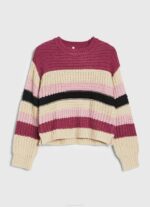 žene tamno rumenilo prugasti dres s okruglim izrezom Pepe Jeans JZ8H262 - Slika 5