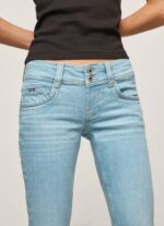 žene traper 3/4 traper kratke hlače uobičajenog kroja Pepe Jeans JZ8H520 - Slika 3