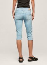žene traper 3/4 traper kratke hlače uobičajenog kroja Pepe Jeans JZ8H520 - Slika 5
