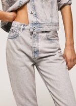 žene traper Celyn regular fit traperice visokog struka Pepe Jeans JZ8H17 - Slika 3