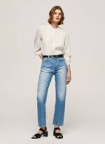 žene traper Celyn regular fit traperice visokog struka Pepe Jeans JZ8H25