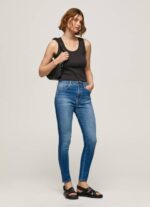žene traper dion uske traperice visokog struka Pepe Jeans JZ8H41
