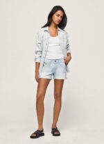 žene traper kratke traper hlače regularnog kroja Pepe Jeans JZ8H521
