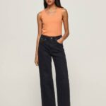 žene traper lexa traperice visokog struka širokog kroja Pepe Jeans JZ8H73