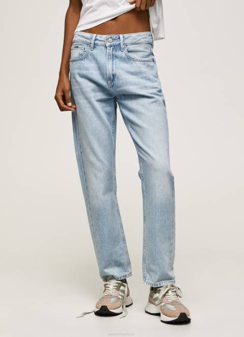 žene traper mary traperice visokog struka regular fit Pepe Jeans JZ8H19 - Slika 2