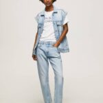 žene traper mary traperice visokog struka regular fit Pepe Jeans JZ8H19