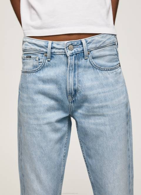 žene traper mary traperice visokog struka regular fit Pepe Jeans JZ8H19 - Slika 3