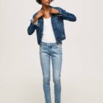 žene traper pixie traperice srednjeg kroja uskog kroja Pepe Jeans JZ8H42