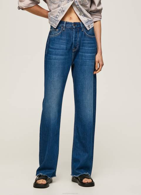 žene traper robyn regular fit traperice visokog struka Pepe Jeans JZ8H1 - Slika 3