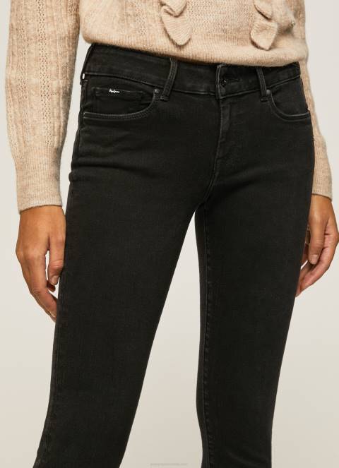 žene traper soho slim fit traperice srednjeg struka Pepe Jeans JZ8H56 - Slika 3