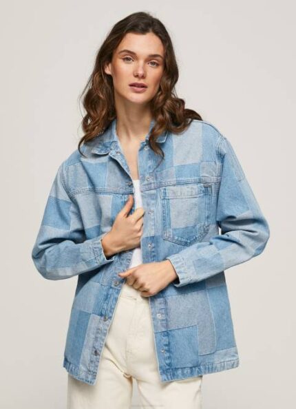 žene traper traper majica regularnog kroja Pepe Jeans JZ8H352