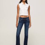 žene traper venus traperice niskog kroja regular fit Pepe Jeans JZ8H30