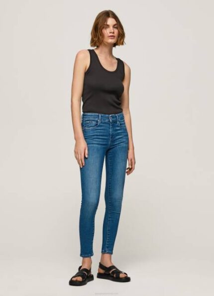 žene traper zoe uske traperice srednje veličine Pepe Jeans JZ8H40