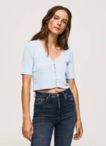 žene zaljev rebrasta kardigan košulja Pepe Jeans JZ8H408