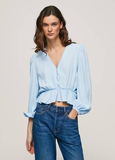 zene_zaljev_skraceni_top_s_v_izrezom_pepe_jeans_jz8h326.jpg žene zaljev skraćeni top s v-izrezom Pepe Jeans JZ8H326 - Slika 1