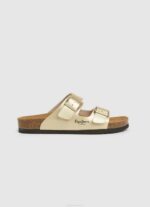 žene zlatni oban claic anatomske sandale Pepe Jeans JZ8H674